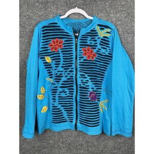 Comfortable Razor Punk Grunge Hippy Fleece Reversable Size L